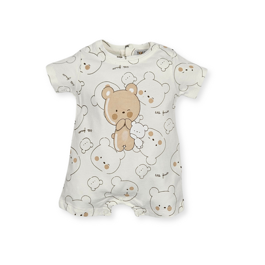 Babygrow curto de algodão